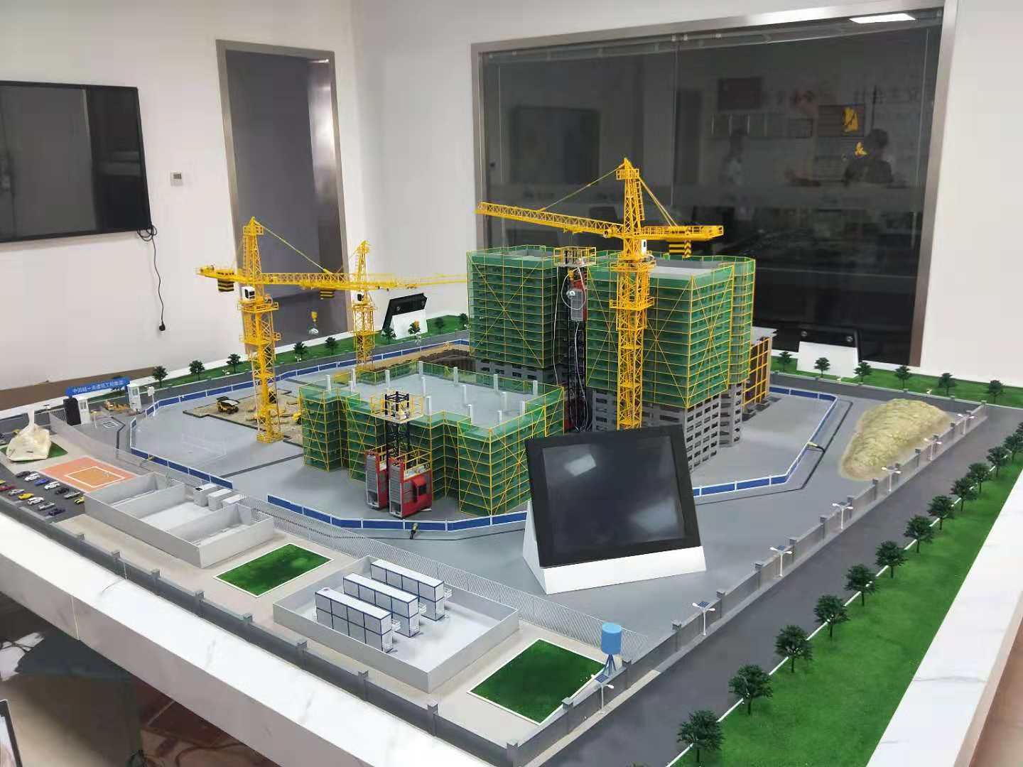 丘北县建筑施工场景模型
